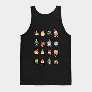 Funny Cats Christmas Tank Top